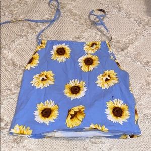 sunflower halter top